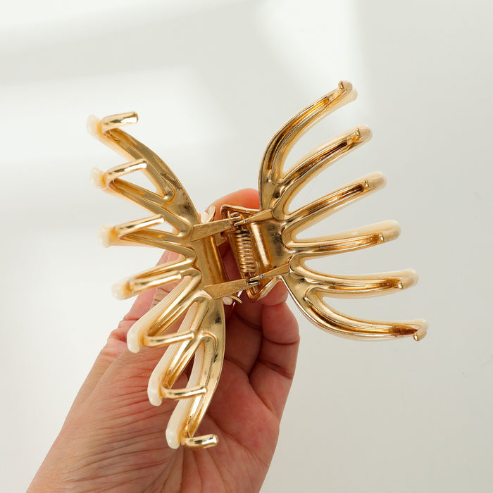Hailey Gold Metal Octopus Eco-friendly Claw Clip