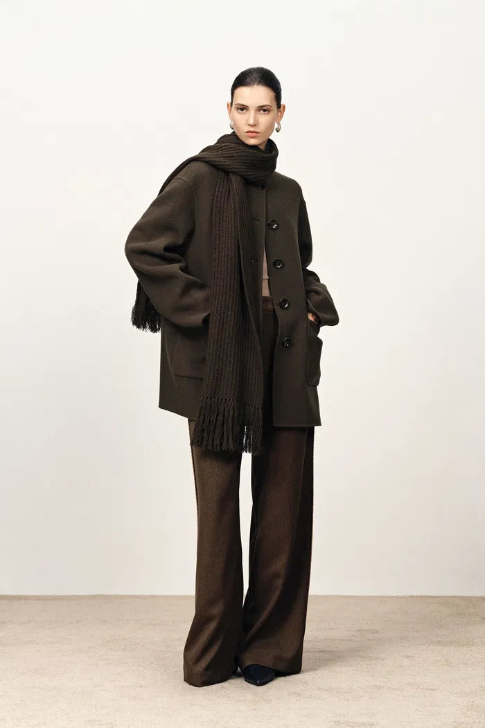 Hamida Coat in Double-Face Merino-Cashmere