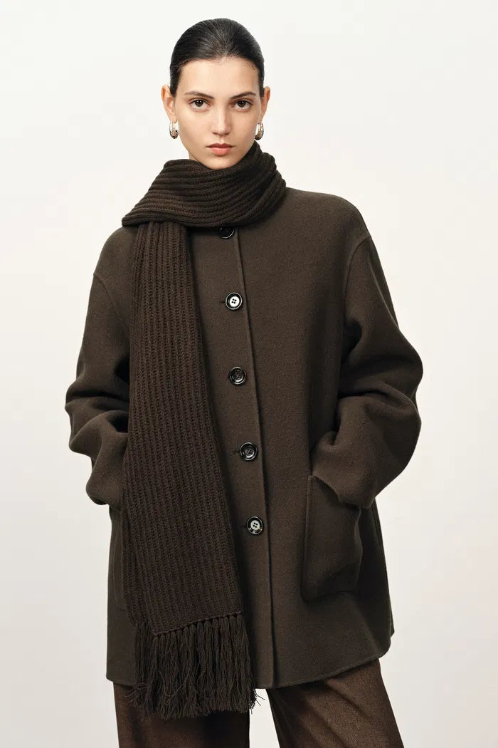 Hamida Coat in Double-Face Merino-Cashmere
