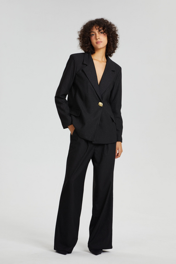 Hamida Cotton Stone Notched Jacket
