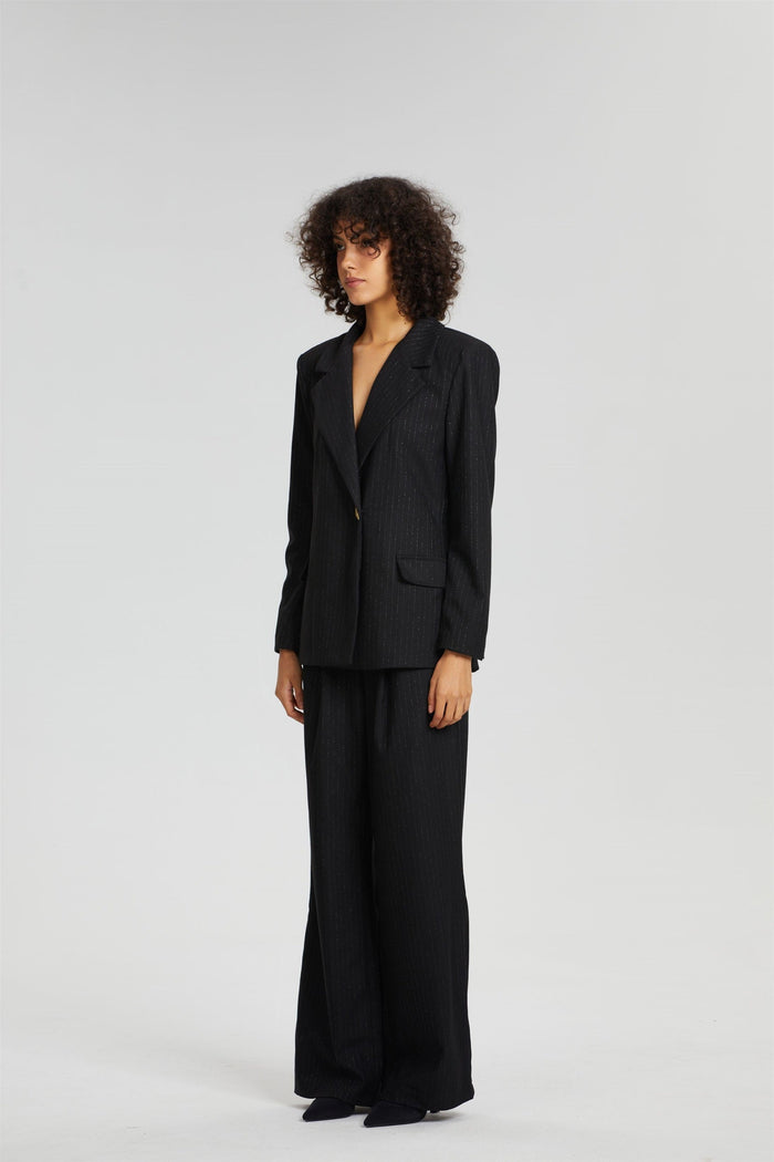 Hamida Cotton Stone Notched Jacket