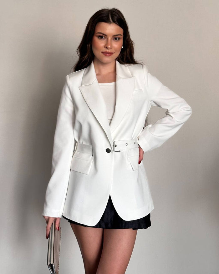 Hamida Double layered Fashionable Office -Styled Coat-2