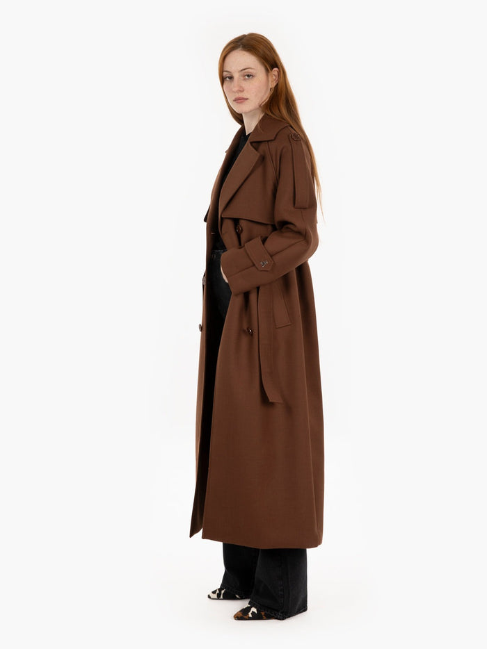Hamida Modern Trench-Style Coat