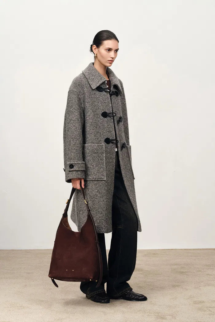 Hamida Pure Wool Duffle Coat