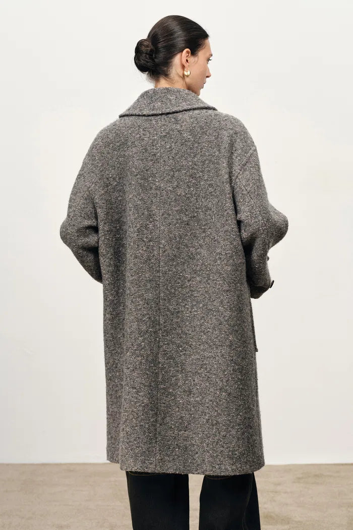 Hamida Pure Wool Duffle Coat