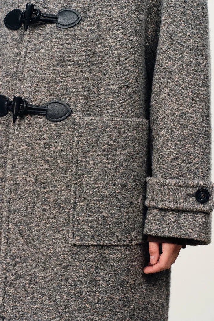 Hamida Pure Wool Duffle Coat