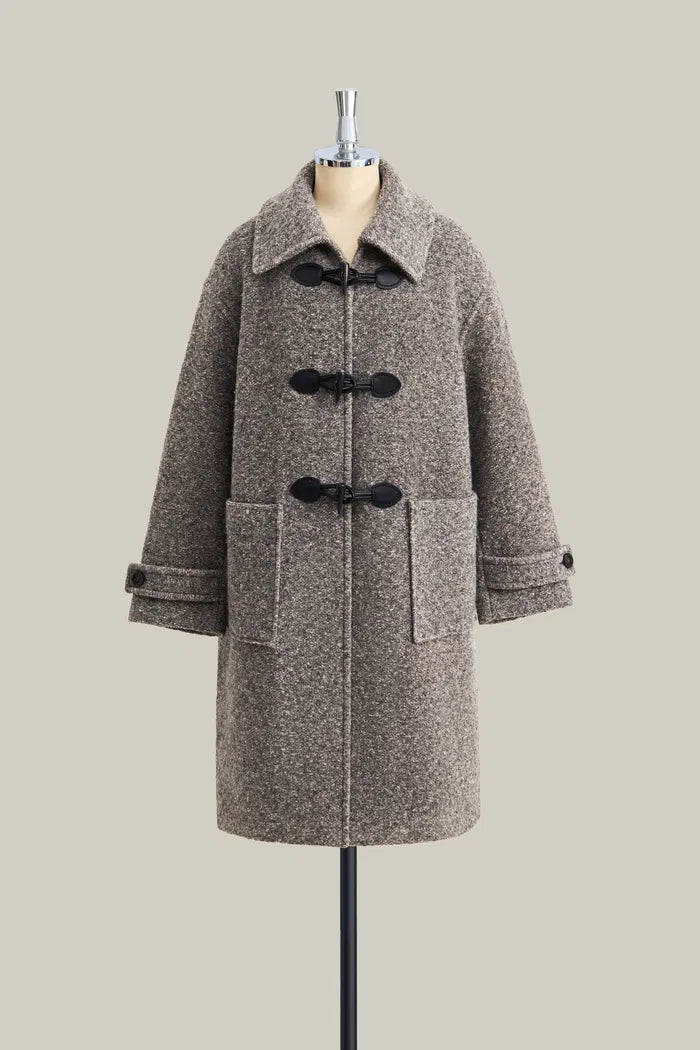 Hamida Pure Wool Duffle Coat