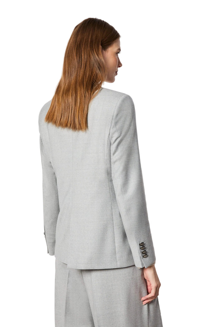 Hamida Structured Double-Breasted Tailored Coat and Blazer