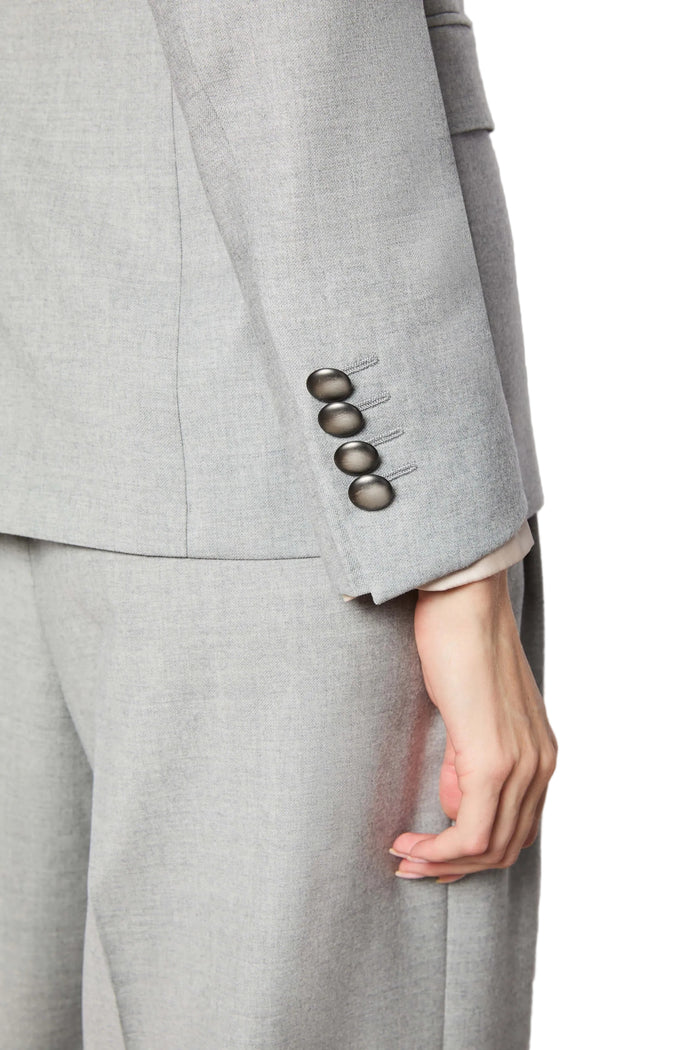 Hamida Structured Double-Breasted Tailored Coat and Blazer