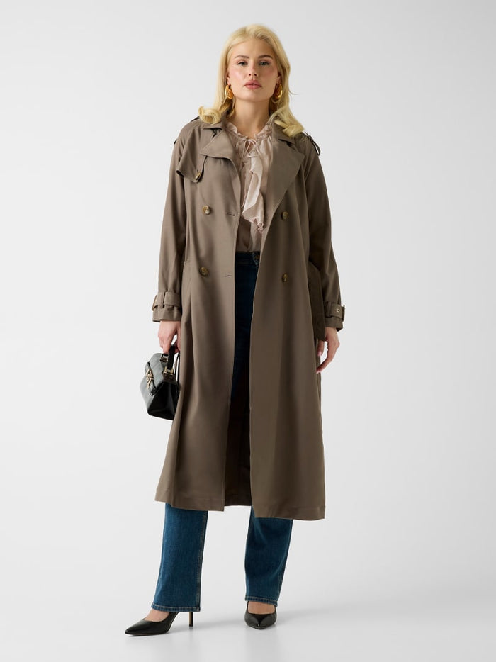 Hamida Viscose-blend trench Coat