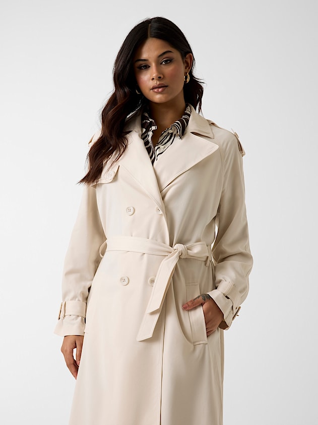 Hamida Viscose-blend trench Coat