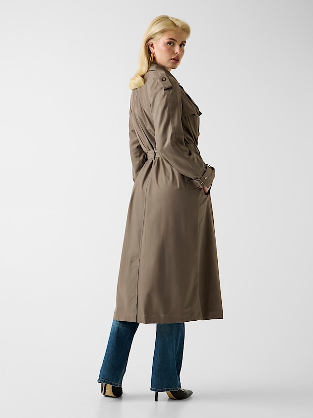 Hamida Viscose-blend trench Coat