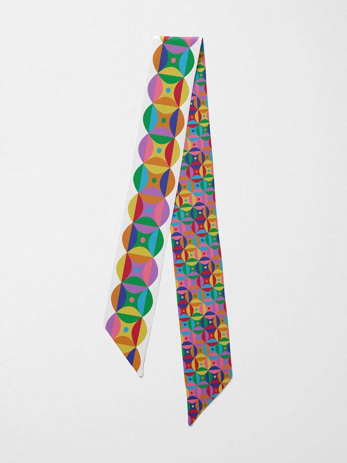 Hand-Stitched Silk Scarfette