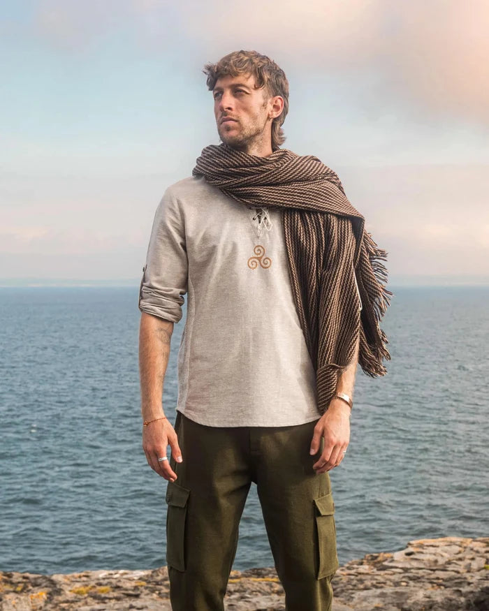 Celtic Fusion Design, Irish-designed folklore-inspired clothing created with a focus on sustainability, natural textures, and