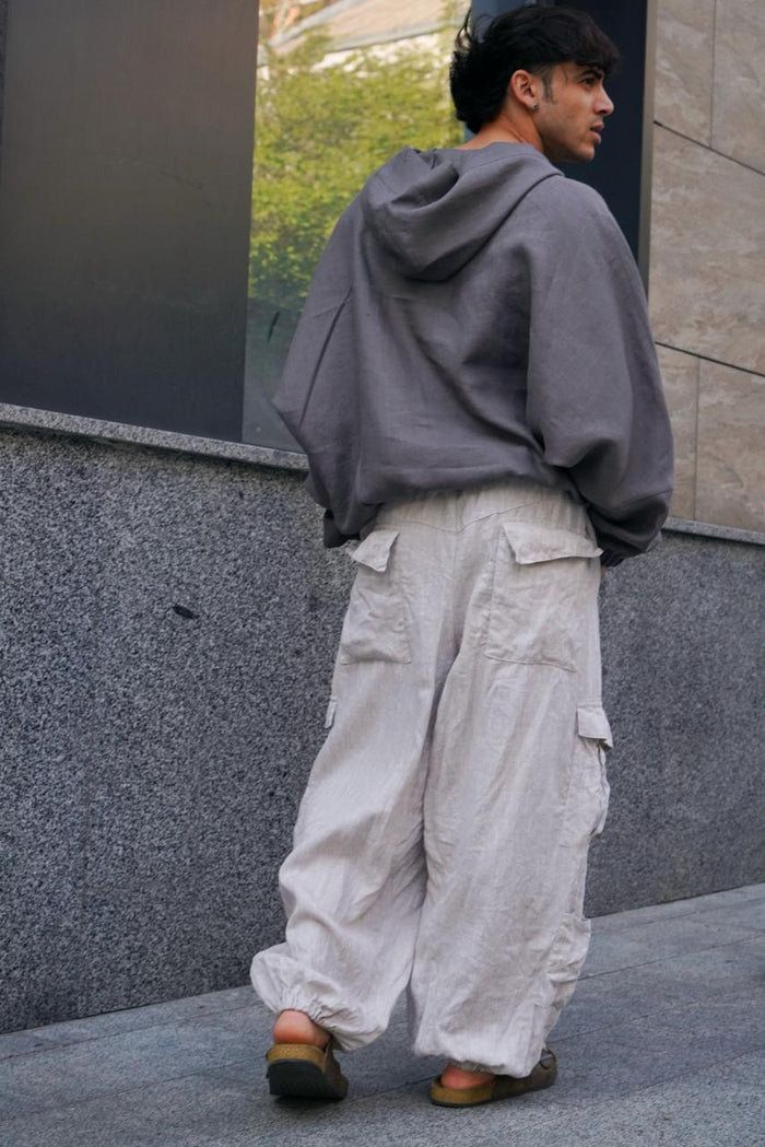 Harem linen pants ANDO - IN STOCK