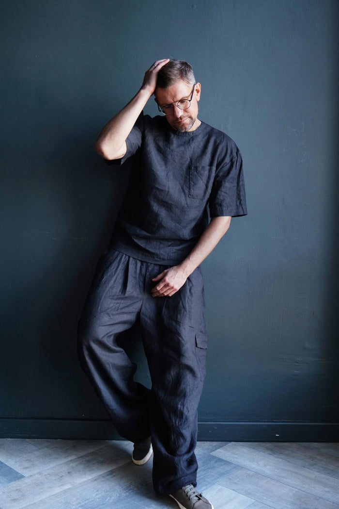 Harem Linen Pants ANDO - IN STOCK