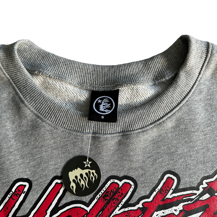 Hellstar Heaven Sounds Like Crewneck Grey