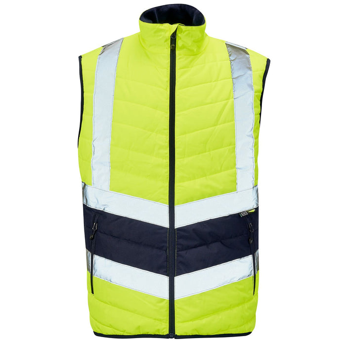 Hi Vis 2 Tone Puffer Bodywarmer