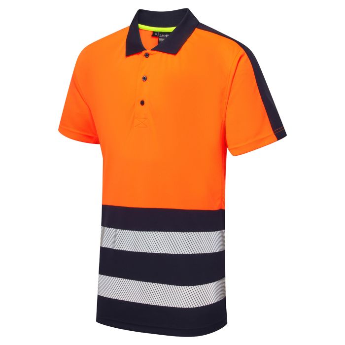 Hi-Vis Eco Coolair 2 Tone Polo Shirt