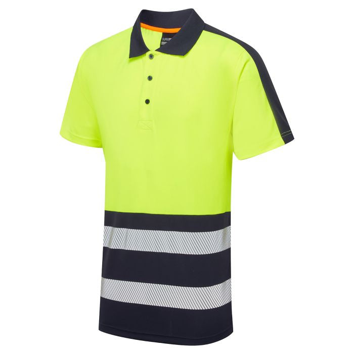 Hi-Vis Eco Coolair 2 Tone Polo Shirt