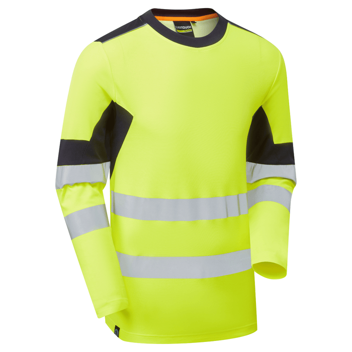 Hi-Vis Eco Long Sleeve Cotton Cool T-Shirt
