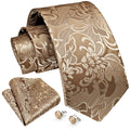 Paisley Tie Handkerchief Cufflinks - DARK GOLD