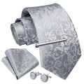 Paisley Tie Handkerchief Cufflinks - B1-GREY