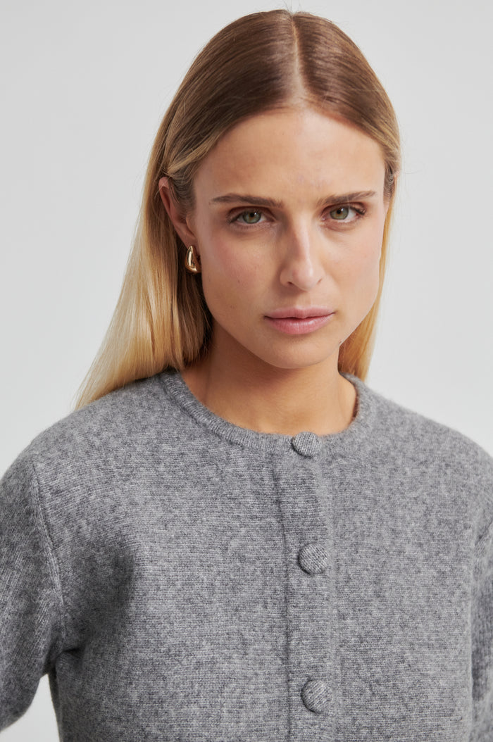 Hiva Peplum Knit Cardigan