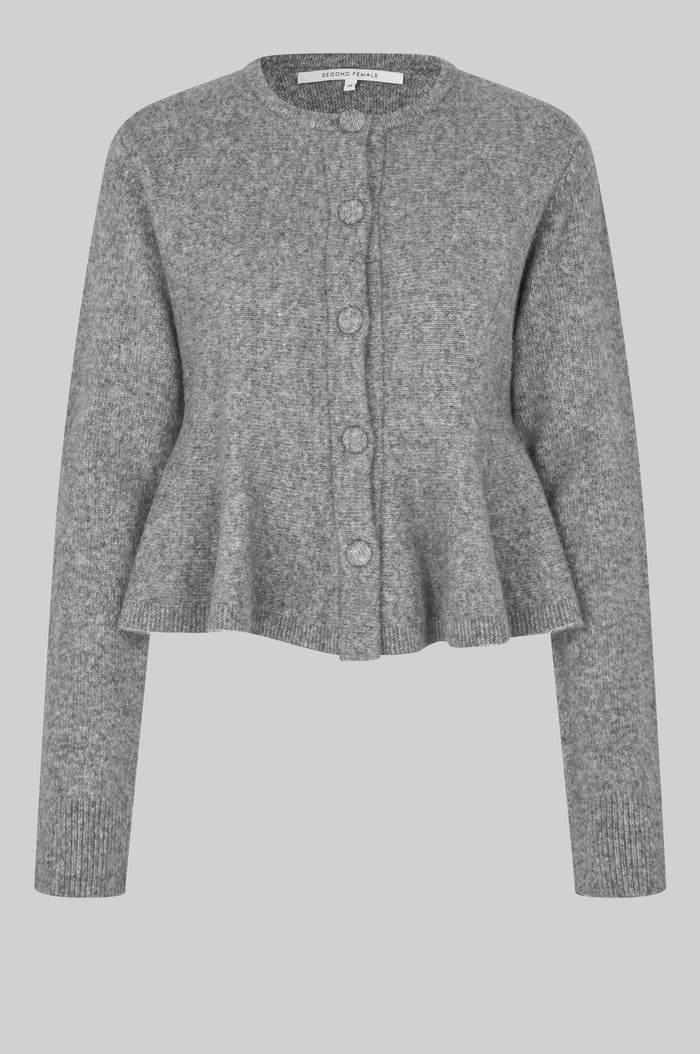 Hiva Peplum Knit Cardigan