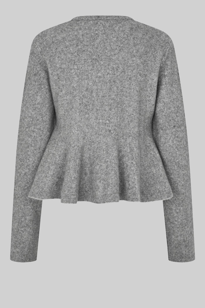 Hiva Peplum Knit Cardigan