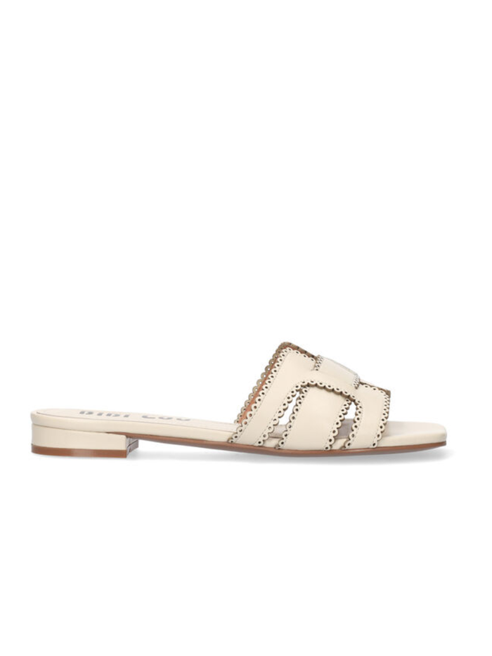 Holly Flat Sandal - Off White