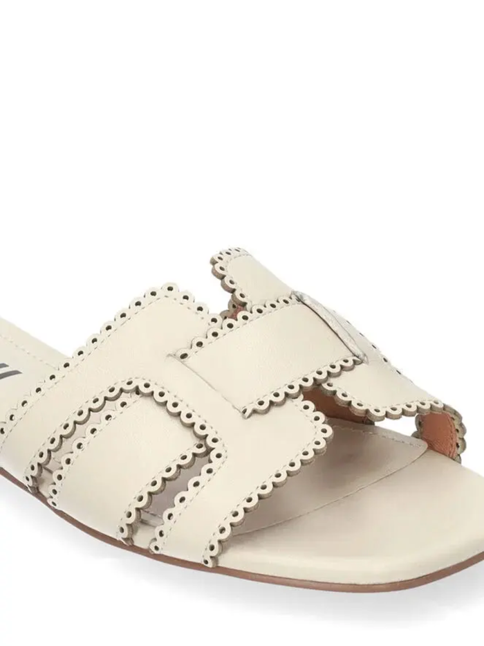 Holly Flat Sandal - Off White
