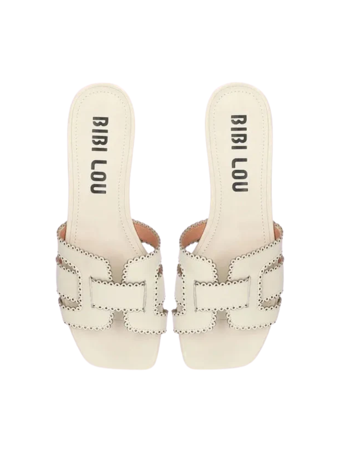 Holly Flat Sandal - Off White