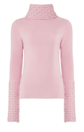 Honeycomb Knit Jumper - Pale Rose