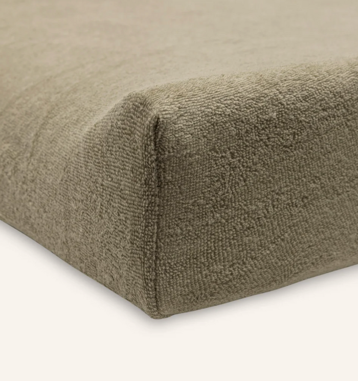 Housse Matelas à Langer | Éponge olive green