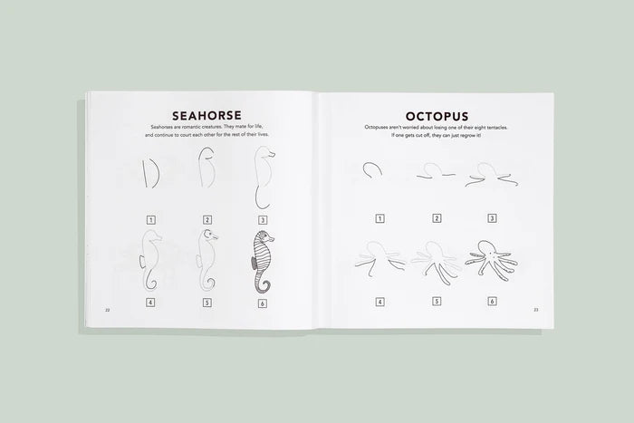 How To Draw Book - Under The Sea - Adored A Lovely Boutique