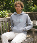 The North Face Women's Evolution Regenerative Ink Half Dome Hoodie | 2 Piece Hood With Drawcord, Kangaroo Hand Pocket — Pale Grey Heather / Large — view 1
