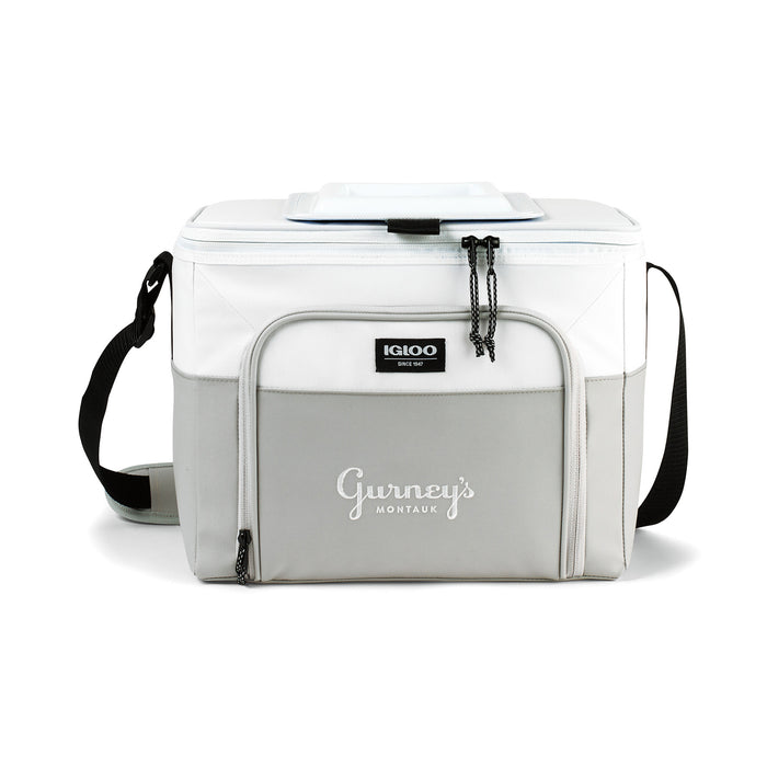 Igloo® Seadrift™ Hard Lined Cooler - White-Grey | Custom Branded | Lemon Print