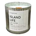 Island Life Rustic Wood Wick Candle