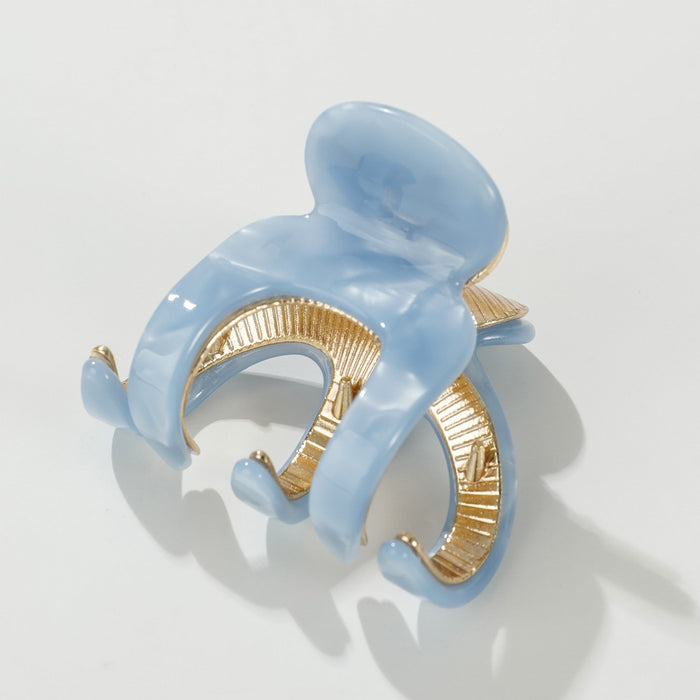 Jade Coastal Small Octopus Metal Claw Clip