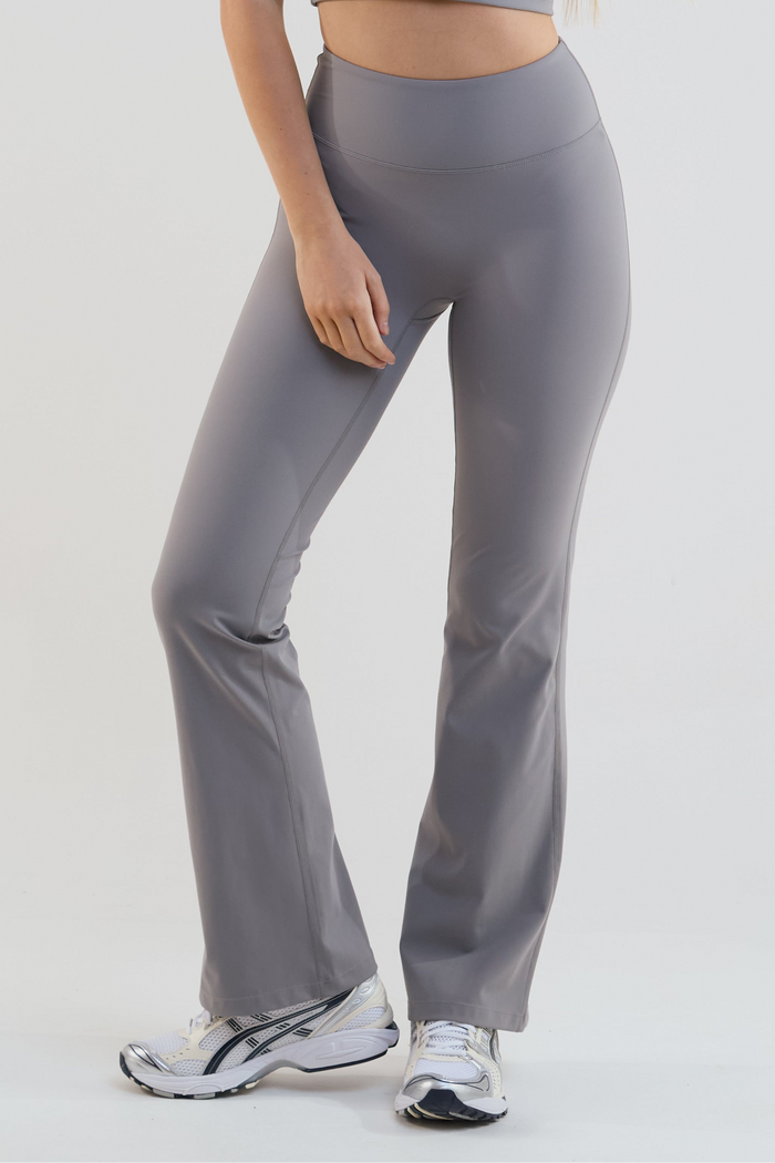 Kairo 3-PACK High-Waisted Flared Leggings - Black, Grey & Navy