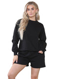 Kruze | Womens Sweatshirt & Shorts Tracksuit Set
