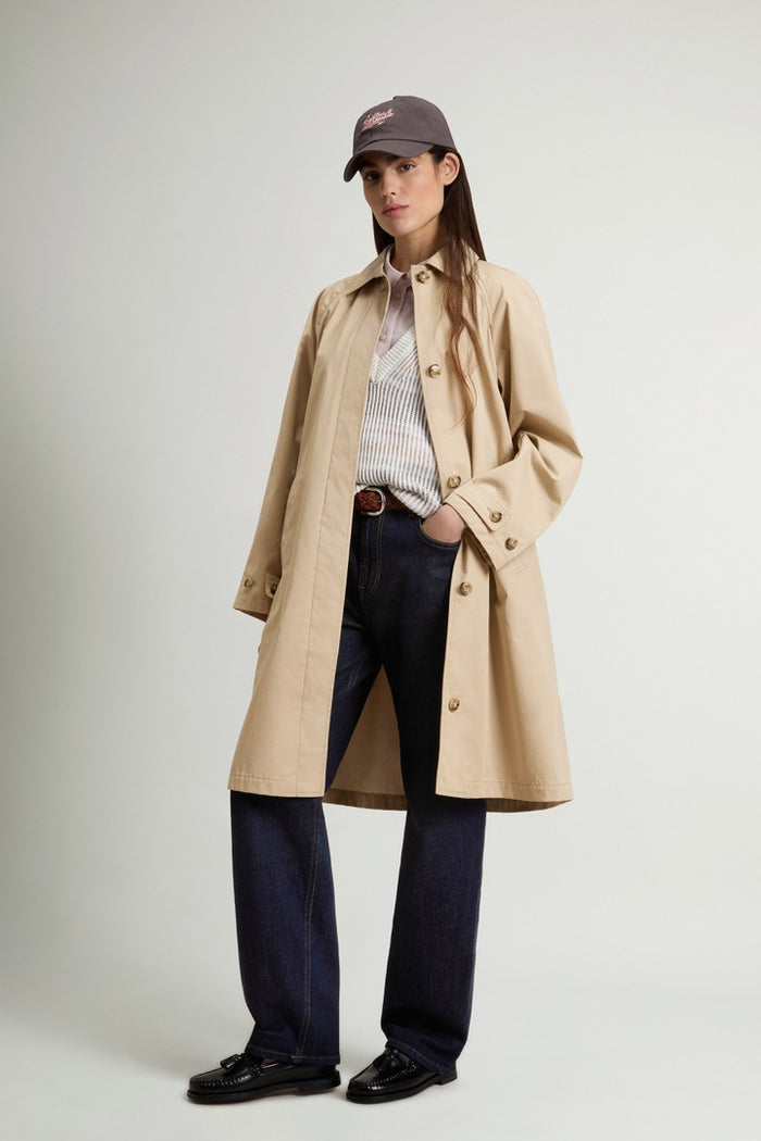 Ladies Water Resistant Long Coat