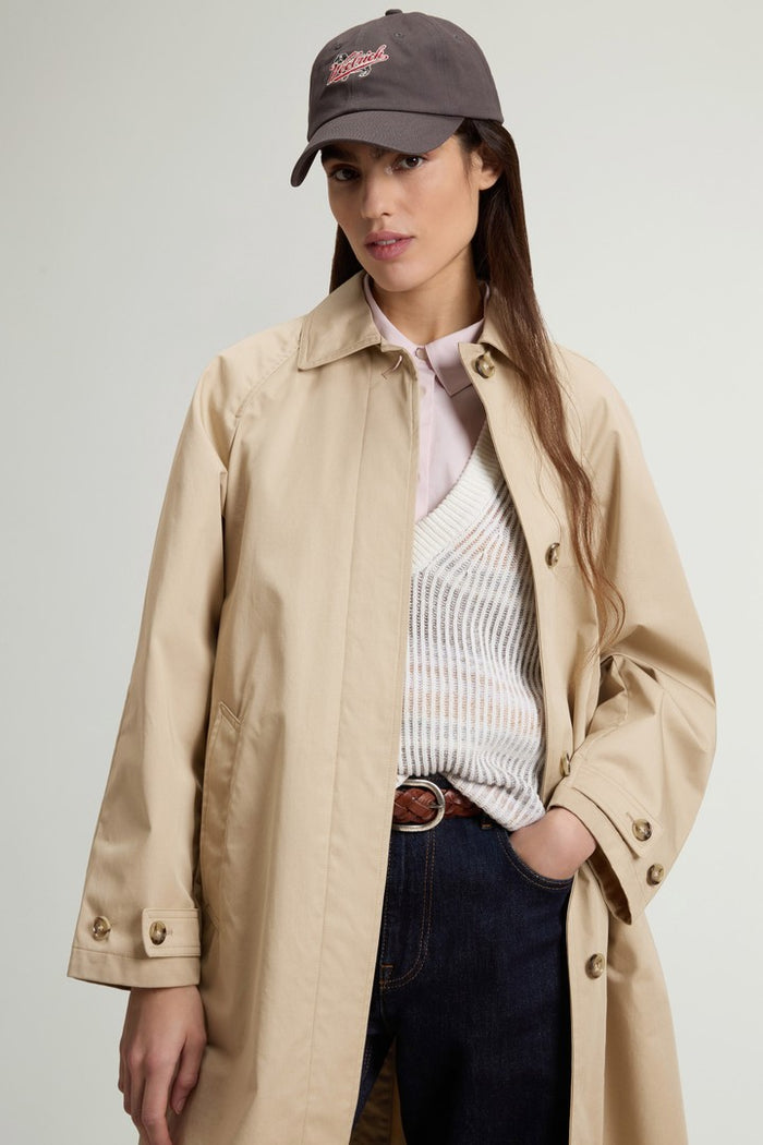 Ladies Water Resistant Long Coat