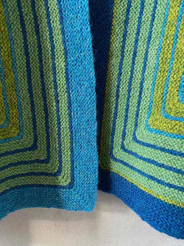 Lastrada by Hanne Falkenberg, 5 colors | 73 Thunder blue, 47 Sea blue, 29 Spring green, 30 Dusty green, 45 Azure