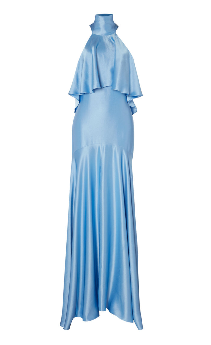 Lee Halterneck Dress - Cornflower