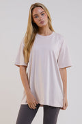 Lexa Oversized Cotton T-Shirt - Stone