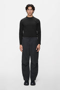 RAINS Light Woven Pants Wide Black Pants