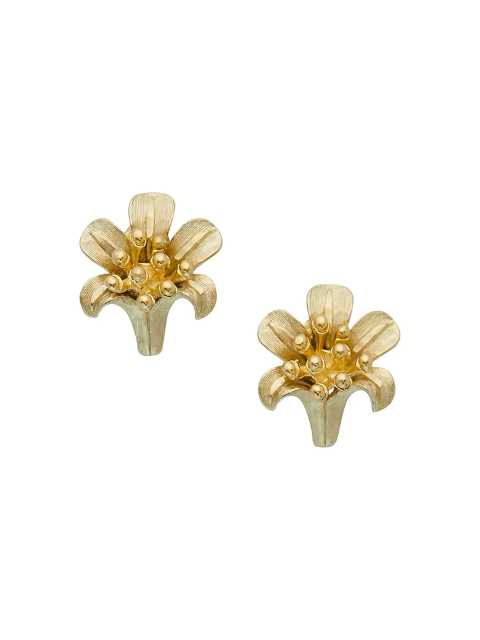 Lily Flower Post Earring