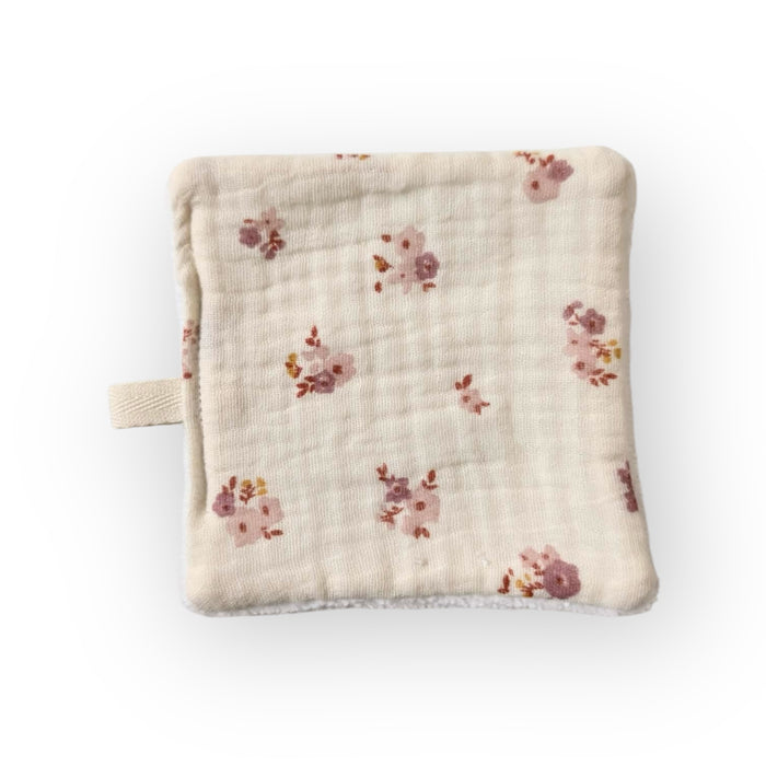 Lingette lavable | Fleurs roses